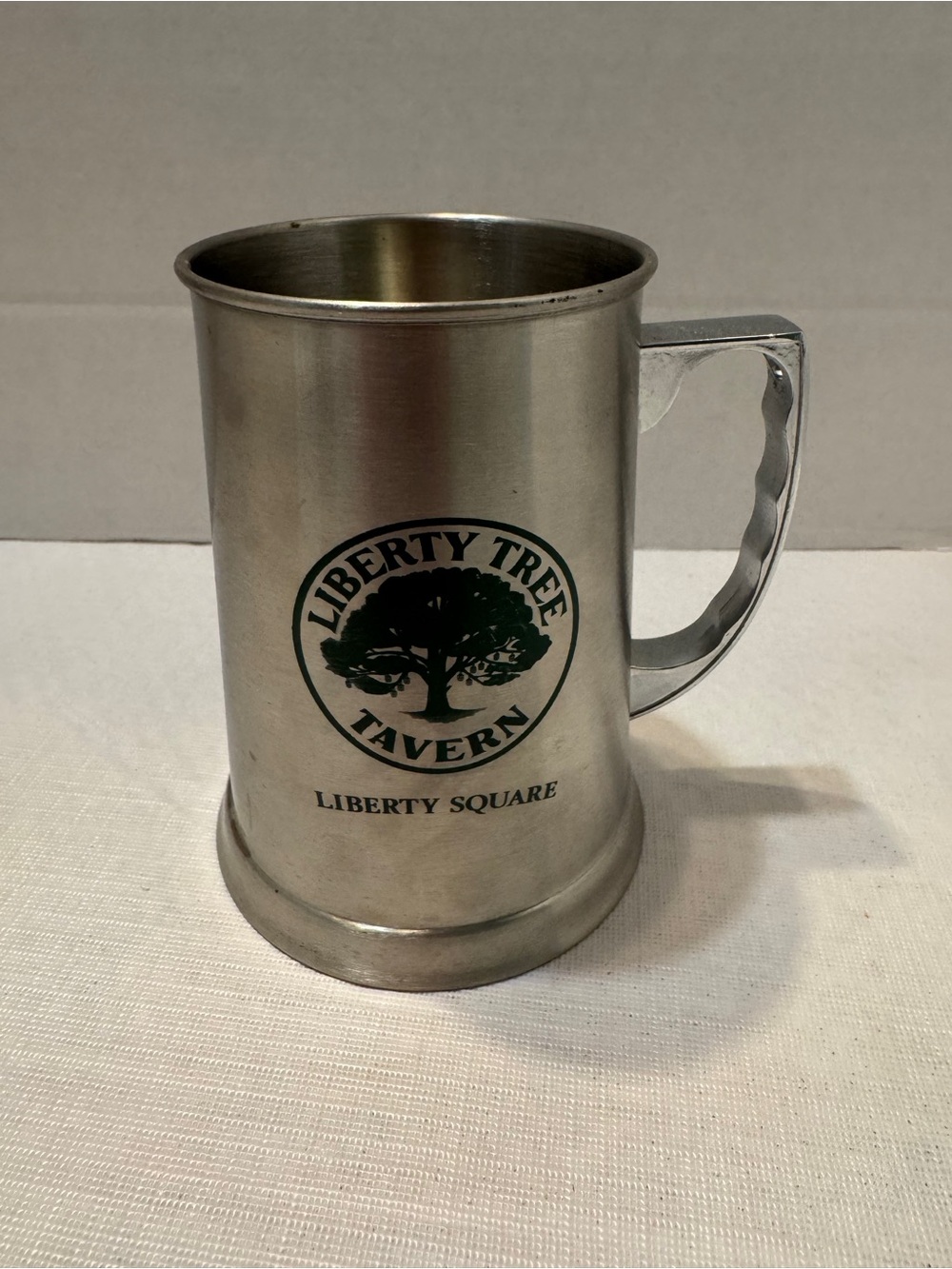 Walt Disney World Liberty Square Tree Tavern Stainless Steel Mug Handle Vintage